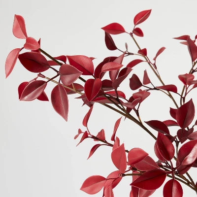 Eucalyptus Leaf Arrangement Burgundy - Threshold™ Designed With Studio McGee 2 Eucalyptus Leaf Arrangement Burgundy - Threshold™ Designed With Studio McGee - Image 2