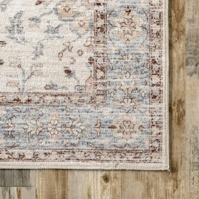 NuLOOM Gemma Machine Washable Transitional Floral Area Rug 4 NuLOOM Gemma Machine Washable Transitional Floral Area Rug - Image 4