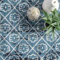 NuLOOM Prestyn Machine Washable Faded Trellis Area Rug -Home Decor Series Store GUEST a3a5a9fa f157 43a4 bf36 b4ec6f3cf6c6