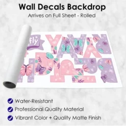 Big Dot Of Happiness Beautiful Butterfly - Peel And Stick Floral Birthday Party Decoration - Wall Decals Backdrop -Home Decor Series Store GUEST a3f5248d df33 406e b572 3ff18dffb41d