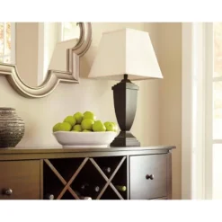 Set Of 2 Amerigin Poly Table Lamps Bronze - Signature Design By Ashley -Home Decor Series Store GUEST a3f739f2 09ca 4c7f b133 429d1a8ad300