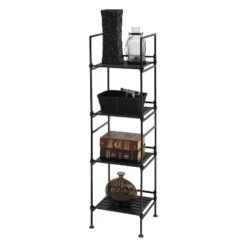 Organize It All 4 Tier Resin Ebonize Collection Square Shelf 6 Organize It All 4 Tier Resin Ebonize Collection Square Shelf -Home Decor Series Store GUEST a4f38f4c 26ec 43d5 9c85 404c85b5f85d
