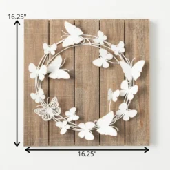 16.25"H Sullivans Ornate Butterfly Wreath Panel, Multicolored 5 16.25"H Sullivans Ornate Butterfly Wreath Panel, Multicolored -Home Decor Series Store GUEST a549e843 b514 43d0 8eff e0822051e4c3