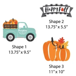 Big Dot Of Happiness Happy Fall Truck - Hanging Porch Harvest Pumpkin Party Outdoor Decorations - Front Door Decor - 3 Piece Sign -Home Decor Series Store GUEST a6109ae1 f1a3 4a9d 8fe1 d014fce8151a