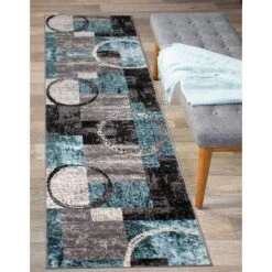 World Rug Gallery Abstract Circle Area Rug -Home Decor Series Store GUEST a68c3b6c e1e8 45c5 9215 381721315251