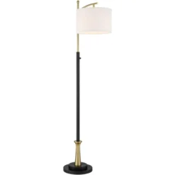 Possini Euro Design Modern Downbridge Floor Lamp 64" Tall Black Brass Metal Linen Drum Shade For Living Room Reading Bedroom Home 13 Possini Euro Design Modern Downbridge Floor Lamp 64" Tall Black Brass Metal Linen Drum Shade For Living Room Reading Bedroom Home -Home Decor Series Store GUEST a6a355c1 e149 4289 a0b7 bf87f6c6d4ee