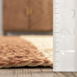 NuLOOM Rubi Braided Stripes Jute Area Rug -Home Decor Series Store GUEST a772744f 83f9 4723 a9c3 8720d7c00cda