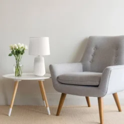 Pleated Base Table Lamp Off-White - Simple Designs 9 Pleated Base Table Lamp Off-White - Simple Designs -Home Decor Series Store GUEST a83e530a 7f95 487c 920c e6f566fb398f