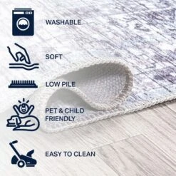 Didim Boho Gray Medallion Washable Area Rug - JONATHAN Y -Home Decor Series Store GUEST a85576b2 9eb6 4bcf 83ee 9e6ab7ca294d