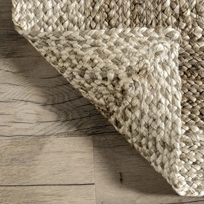 NuLOOM Charlene Braided Border Jute Area Rug 6 NuLOOM Charlene Braided Border Jute Area Rug - Image 6