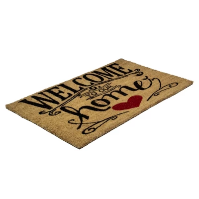 Northlight Natural Coir "Welcome To Our Home" Rectangular Doormat 18" X 30" 2 Northlight Natural Coir "Welcome To Our Home" Rectangular Doormat 18" X 30" - Image 2