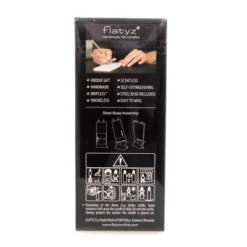 Christmas 5.75" Silver Swirl Tree Hand Painted Flatyz Candles - Flame Candles