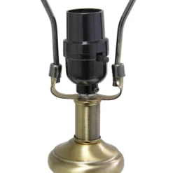 25" Classic Fluted Ceramic/Metal Table Lamp With Fabric Shade Gray/White - Lalia Home -Home Decor Series Store GUEST aa2cc8bc 8126 42fb 9aa2 3175254d37c6