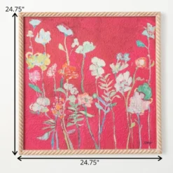 24.75"H Sullivans Bright Floral Watercolor Art, Multicolored -Home Decor Series Store GUEST aa7766d0 5fce 4838 aeb9 ffe21e0aef22