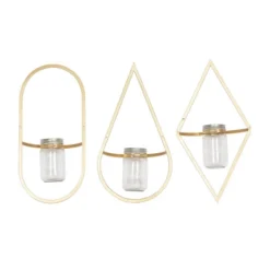 Metal Geometric Wall Decor With Glass Holder Set Of 3 Gold - CosmoLiving By Cosmopolitan 7 Metal Geometric Wall Decor With Glass Holder Set Of 3 Gold - CosmoLiving By Cosmopolitan -Home Decor Series Store GUEST aad4a45e 1529 4f6e 87e5 d116d39b2b3c