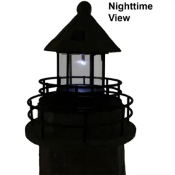 Sunnydaze Decor Sunnydaze Outdoor Backyard Garden Nautical Lighthouse Solar LED Pathlight Statue Figurine - 35" - Brick -Home Decor Series Store GUEST ac0b7c4b 0f69 4e57 927b 762f7e0c7e5d