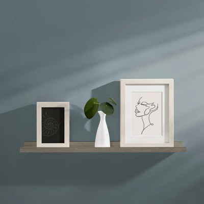 24" X 4" Border Shelf Driftwood - Dolle Shelving 2 24" X 4" Border Shelf Driftwood - Dolle Shelving - Image 2