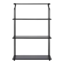21" X 32" Walters Wood/Metal 3 Tier Shelving Black - Kate & Laurel All Things Decor