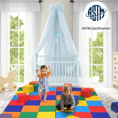 Costway 58'' Toddler Foam Play Mat Baby Folding Activity Floor Mat Home School Daycare 2 Costway 58'' Toddler Foam Play Mat Baby Folding Activity Floor Mat Home School Daycare - Image 2