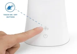 Mount-It! Turcom AirLight Ultrabright LED Desk Lamp With Bladeless Three Speeds Fan Panel | White -Home Decor Series Store GUEST b2b6a169 77ce 48fb 8612 91767a002392