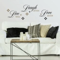 Live Love Laugh Peel And Stick Wall Decal Black/Brown - RoomMates 5 Live Love Laugh Peel And Stick Wall Decal Black/Brown - RoomMates -Home Decor Series Store GUEST b2f55ec2 4078 4bbe 985a 72cb280e5125