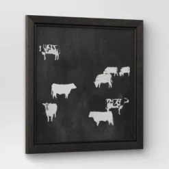 (Set Of 2) 12" X 12" Cow Collection II Framed Wall Canvases - Threshold™ -Home Decor Series Store GUEST b344498b 2140 4a52 b3be 29b42cd41f2d