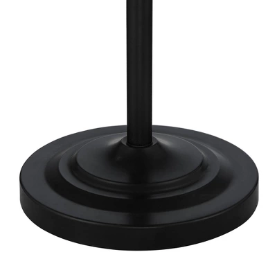 360 Lighting Carter Rustic Farmhouse 3 Piece Table Floor Lamp Set Black Metal Cream Fabric Tapered Drum Shade For Living Room Bedroom Office House 4 360 Lighting Carter Rustic Farmhouse 3 Piece Table Floor Lamp Set Black Metal Cream Fabric Tapered Drum Shade For Living Room Bedroom Office House - Image 4