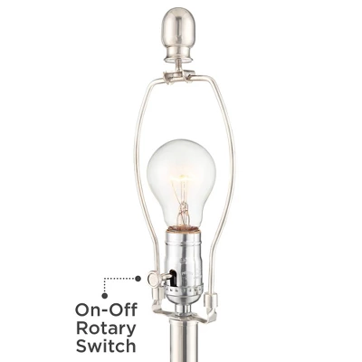 Regency Hill Luca Modern Table Lamps Set Of 2 25 1/2" High Twisted Glass With USB Charging Port Blue Shirred Shade For Bedroom Living Room Desk Office 2 Regency Hill Luca Modern Table Lamps Set Of 2 25 1/2" High Twisted Glass With USB Charging Port Blue Shirred Shade For Bedroom Living Room Desk Office - Image 2