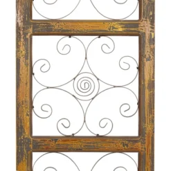 36" X 14" Wood Scroll Window Inspired Wall Decor With Metal Scrollwork Relief Brown - Olivia & May 25 36" X 14" Wood Scroll Window Inspired Wall Decor With Metal Scrollwork Relief Brown - Olivia & May -Home Decor Series Store GUEST b7e0de7f 5f0c 4af6 aa9f e5fc861ea982