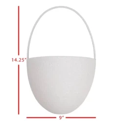 Textured Wall Pocket Gray Metal - Foreside Home & Garden -Home Decor Series Store GUEST b937de03 e801 42f7 be5f db9f6e6ff6d8