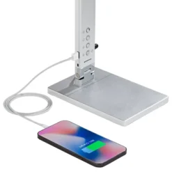 360 Lighting Jett Modern Desk Lamp 16 1/2" High Silver With USB Port And Nightlight LED Dimmer Touch On Off For Bedroom Bedside Nightstand Family Home 10 360 Lighting Jett Modern Desk Lamp 16 1/2" High Silver With USB Port And Nightlight LED Dimmer Touch On Off For Bedroom Bedside Nightstand Family Home -Home Decor Series Store GUEST b98e5965 67aa 48d5 b6e1 56cbc8d01f16