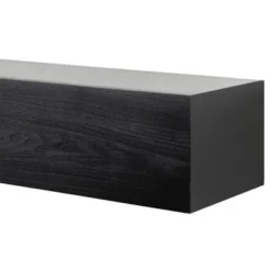 Modern Ember Boone Wood Fireplace Mantel Shelf With Tall Boxed Design