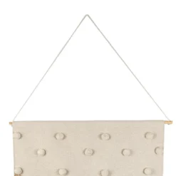 Hand Woven With Poms And Fringe Wall Art Cotton & Wood Dowel By Foreside Home & Garden -Home Decor Series Store GUEST bbac5ca0 5a6f 4725 83a8 061aa511376f