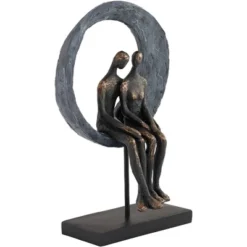 Studio 55D Abstract Couple 12" High Antique Brass Sculpture 9 Studio 55D Abstract Couple 12" High Antique Brass Sculpture -Home Decor Series Store GUEST bc58308b 7688 403f a7ad ed66a9754701