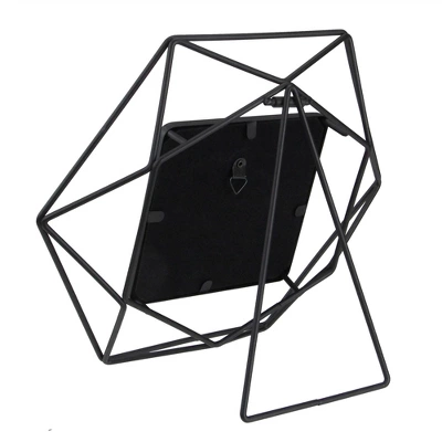 Northlight 8" Contemporary Hexagonal 4" X 4" Photo Picture Frame - Black 5 Northlight 8" Contemporary Hexagonal 4" X 4" Photo Picture Frame - Black - Image 5