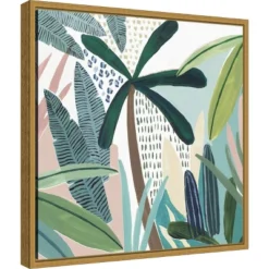 Home Decor Series Store 41 16" X 16" Tropical Rainforest I By Isabelle Z Framed Canvas Wall Art - Amanti Art