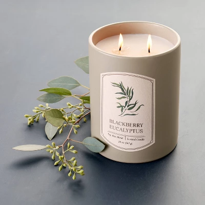 20oz Ceramic Blackberry Eucalyptus Candle Green - Threshold™ Designed With Studio McGee 1 20oz Ceramic Blackberry Eucalyptus Candle Green - Threshold™ Designed With Studio McGee