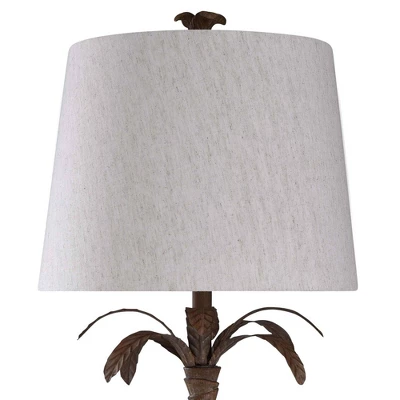 Coastal Palm Traditional Moulded Table Lamp Brown - StyleCraft 1 Coastal Palm Traditional Moulded Table Lamp Brown - StyleCraft
