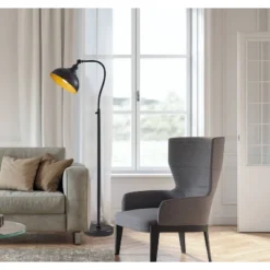 Wallace Floor Lamp Black - Adesso