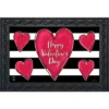 Briarwood Lane Striped Valentine's Heart Primitive Doormat Holiday Indoor Outdoor 30" X 18"