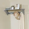 36" Middlebury Coat Hook With Shelf Gray - Alaterre Furniture