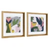 16" X 16" Calter Myriam's Garden Framed Print Art Set By Myriam Van Neste Gold - Kate And Laurel