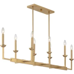 Possini Euro Design Kime Gold Linear Pendant Chandelier 50" Wide Modern 8-Light Fixture For Dining Room House Foyer Kitchen Island Entryway Bedroom 14 Possini Euro Design Kime Gold Linear Pendant Chandelier 50" Wide Modern 8-Light Fixture For Dining Room House Foyer Kitchen Island Entryway Bedroom -Home Decor Series Store GUEST c5413f31 df3b 48dd 9e7d 918e114536b7