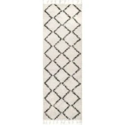 NuLOOM Michelle Diamond Trellis Tassel Area Rug 19 NuLOOM Michelle Diamond Trellis Tassel Area Rug -Home Decor Series Store GUEST c55084a4 161b 447f b4e4 2a9010f0d153
