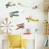 Vintage Planes Peel And Stick Wall Decal - RoomMates