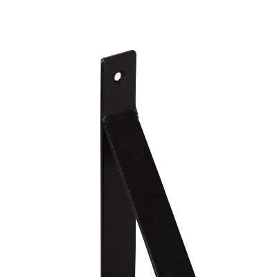 (Set Of 2) 5" X 10" Sudbury Wood And Metal Wall Shelf Set White/Black - Kate & Laurel All Things Decor 4 (Set Of 2) 5" X 10" Sudbury Wood And Metal Wall Shelf Set White/Black - Kate & Laurel All Things Decor - Image 4