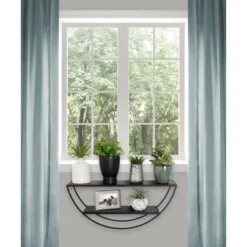 26" X 11" Tancill Half Circle Wall Shelf - Kate & Laurel All Things Decor -Home Decor Series Store GUEST cc6a2a4d d95b 4501 aeab d470aed4eead