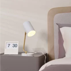 15" Novogratz X Globe Athena White Desk Lamp - Globe Electric -Home Decor Series Store GUEST ccf4f9be 2e1b 4f9d b660 52adf1c0624b