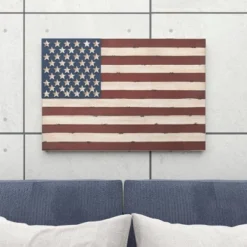 Metal Vintage Rectangular American Flag Wall Decor - Olivia & May -Home Decor Series Store GUEST cd0b24b9 713f 4959 bb8a f7042747ac47