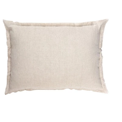 Beige Linen Down Alternative Pillow 7 Beige Linen Down Alternative Pillow - Image 7